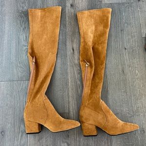 Never worn Knee High Brown Boots size W 8